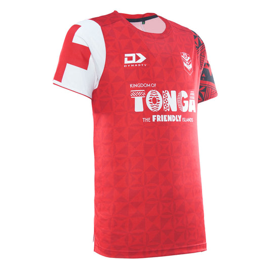 Tonga Rugby League Adults Training Tee - Red
