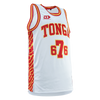 2025 Tonga Rugby League Junior Basketball Singlet - White