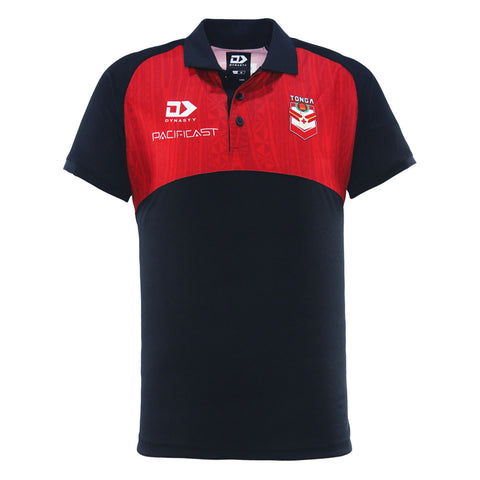 2025 Tonga Mens Media Polo - Black