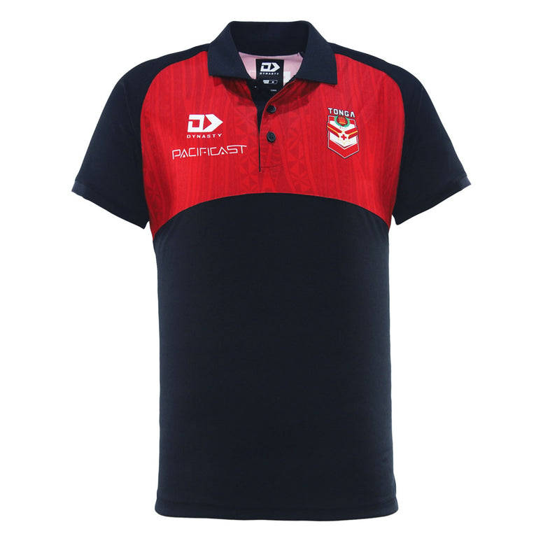 2025 Tonga Mens Media Polo - Black