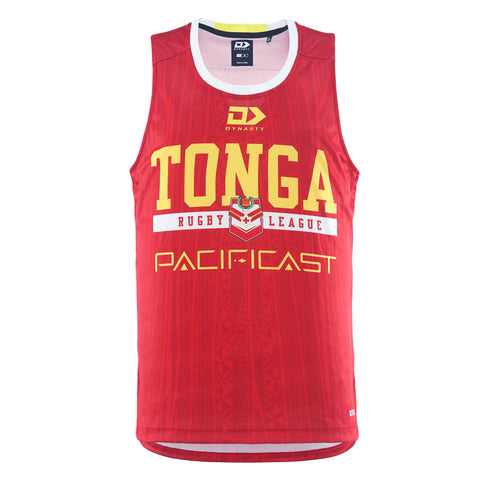 2025 Tonga Mens Training Singlet - Red