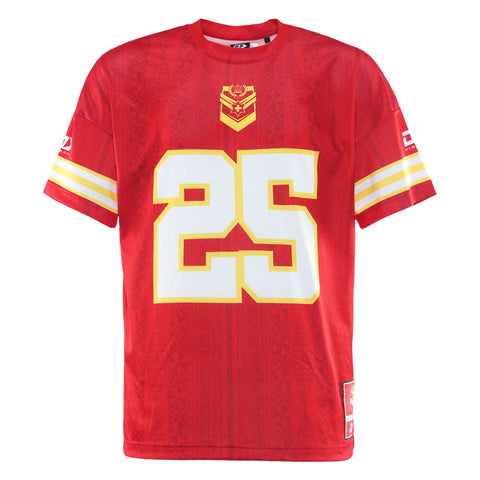 2025 Tonga Mens Oversized Tee - Red