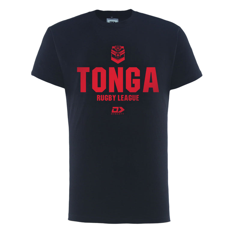2025 Tonga Mens Cotton Graphic Tee - Black