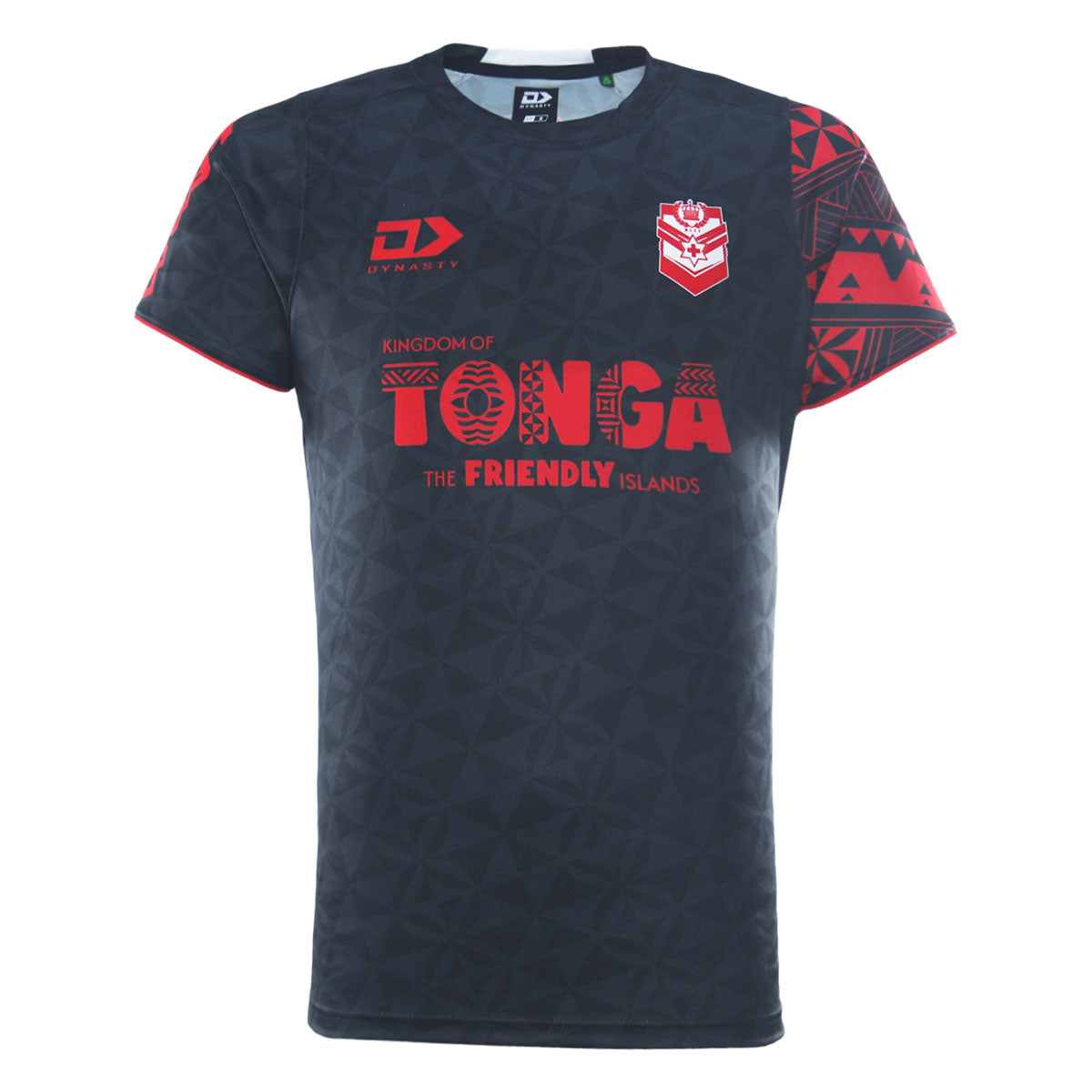 Tonga Rugby League Adults Training Tee - Black