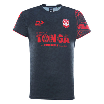 Tonga Rugby League Adults Training Tee - Black