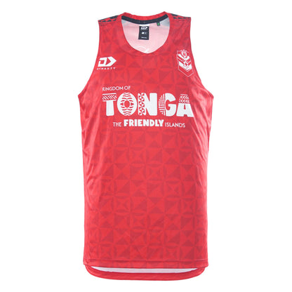 Tonga Rugby League Adults Training Singlet - Red