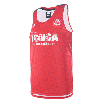 Tonga Rugby League Adults Training Singlet - Red