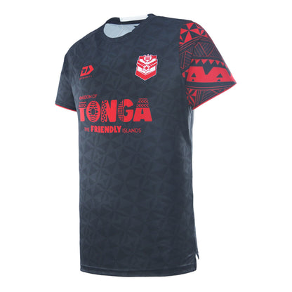 Tonga Rugby League Adults Training Tee - Black