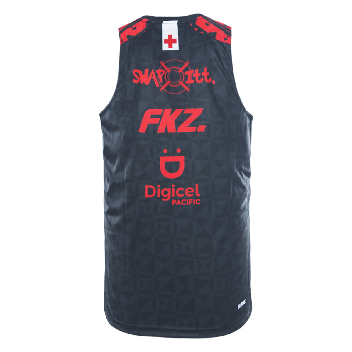 Tonga Rugby League Adults Training Singlet - Black