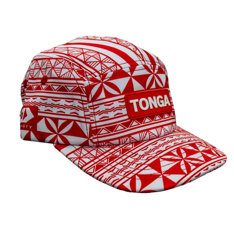 2025 Tonga Rugby League 5 Panel Cap - Red