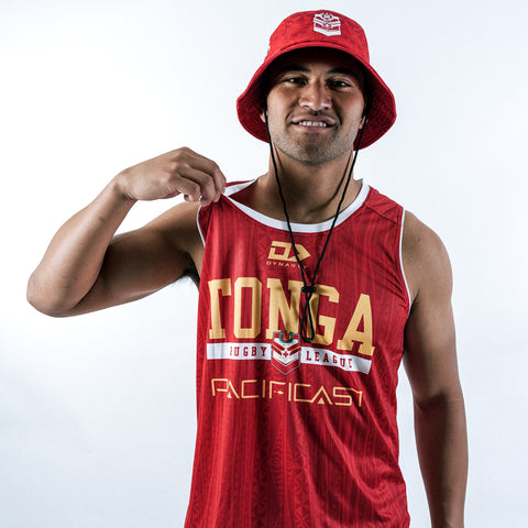 2025 Tonga Mens Training Singlet - Red