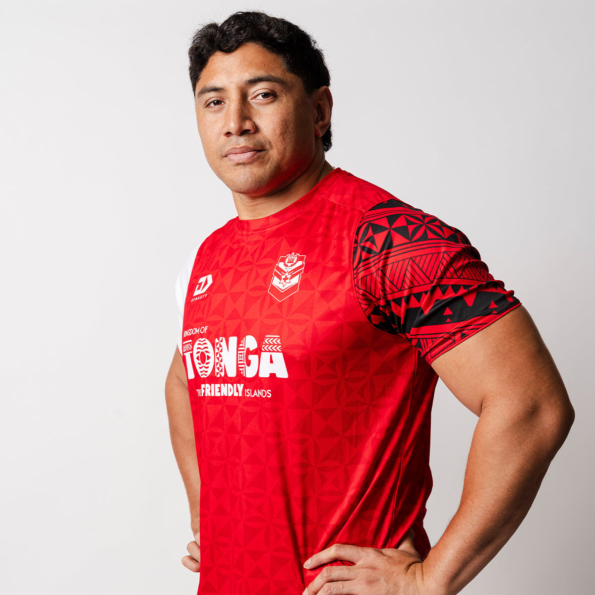 Tonga Rugby League Juniors Training Tee - Red